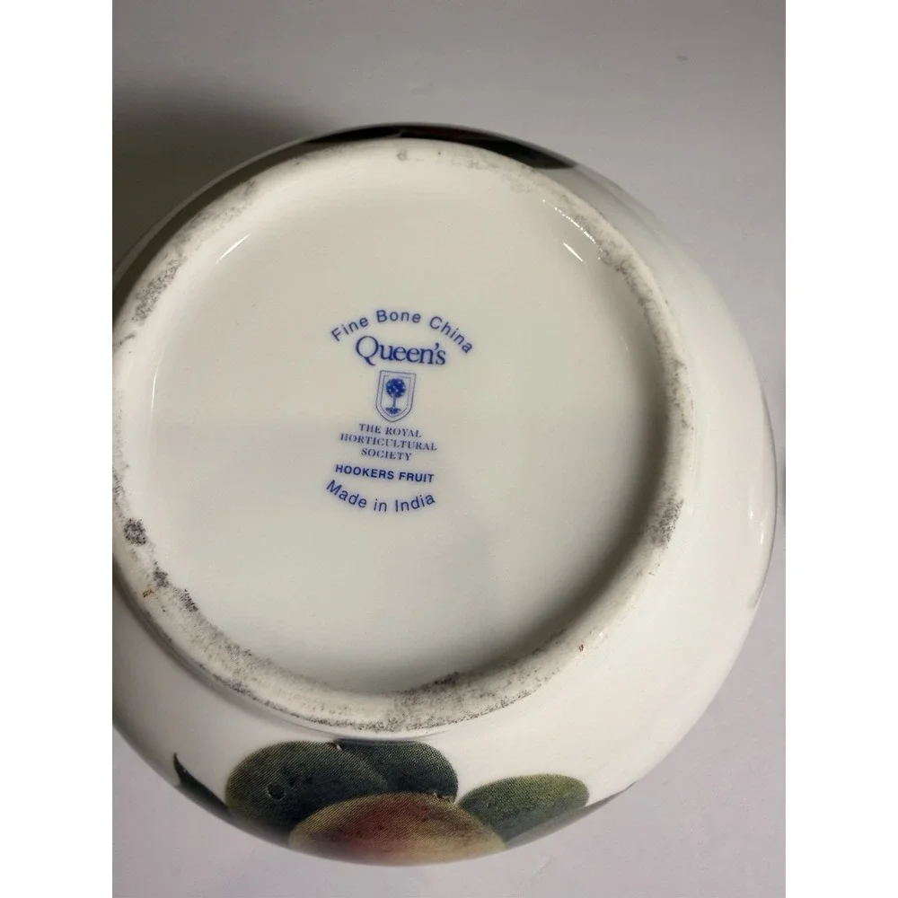 Queen's Hookers Fruit Fine Bone China Lidded Sugar Bowl Royal Horticultural Pear